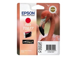 [C13T08774010] Epson T0877 Rojo Cartucho de Tinta Original - C13T08774010