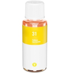 [HI-31YL] HP 31 Amarillo Botella de Tinta Generica - Reemplaza 1VU28AE