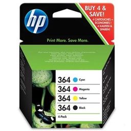 [N9J73AE] HP 364 Pack de 4 Cartuchos de Tinta Originales - N9J73AE