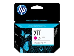 [CZ135A] HP 711 Magenta Pack de 3 Cartuchos de Tinta Originales - CZ135A