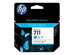 [CZ134A] HP 711 Cyan Pack de 3 Cartuchos de Tinta Originales - CZ134A