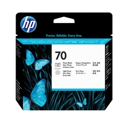 [C9407A] HP 70 Negro Photo/Gris Claro Cabezal de Impresion Original - C9407A