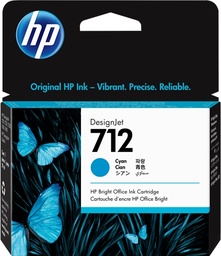 [3ED67A] HP 712 Cyan Cartucho de Tinta Original - 3ED67A