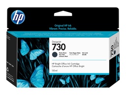 [P2V65A] HP 730 Negro Mate Cartucho de Tinta Original - P2V65A