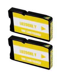 [LXI-200XLYL] Lexmark 200XL Amarillo Pack 2 Cartuchos de Tinta Genericos - Reemplaza 14L0200
