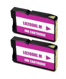 [LXI-200XLMG] Lexmark 200XL Magenta Pack 2 Cartuchos de Tinta Genericos - Reemplaza 14L0199