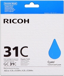 [405689.0] Ricoh GC31C Cyan Cartucho de Gel Original - 405689