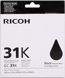 [405688.0] Ricoh GC31K Negro Cartucho de Gel Original - 405688