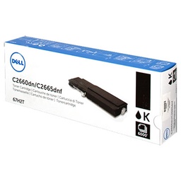 [593-BBBU] Dell C2660DN/C2665DNF Negro Cartucho de Toner Original - 593-BBBU/67H2T/RD80W